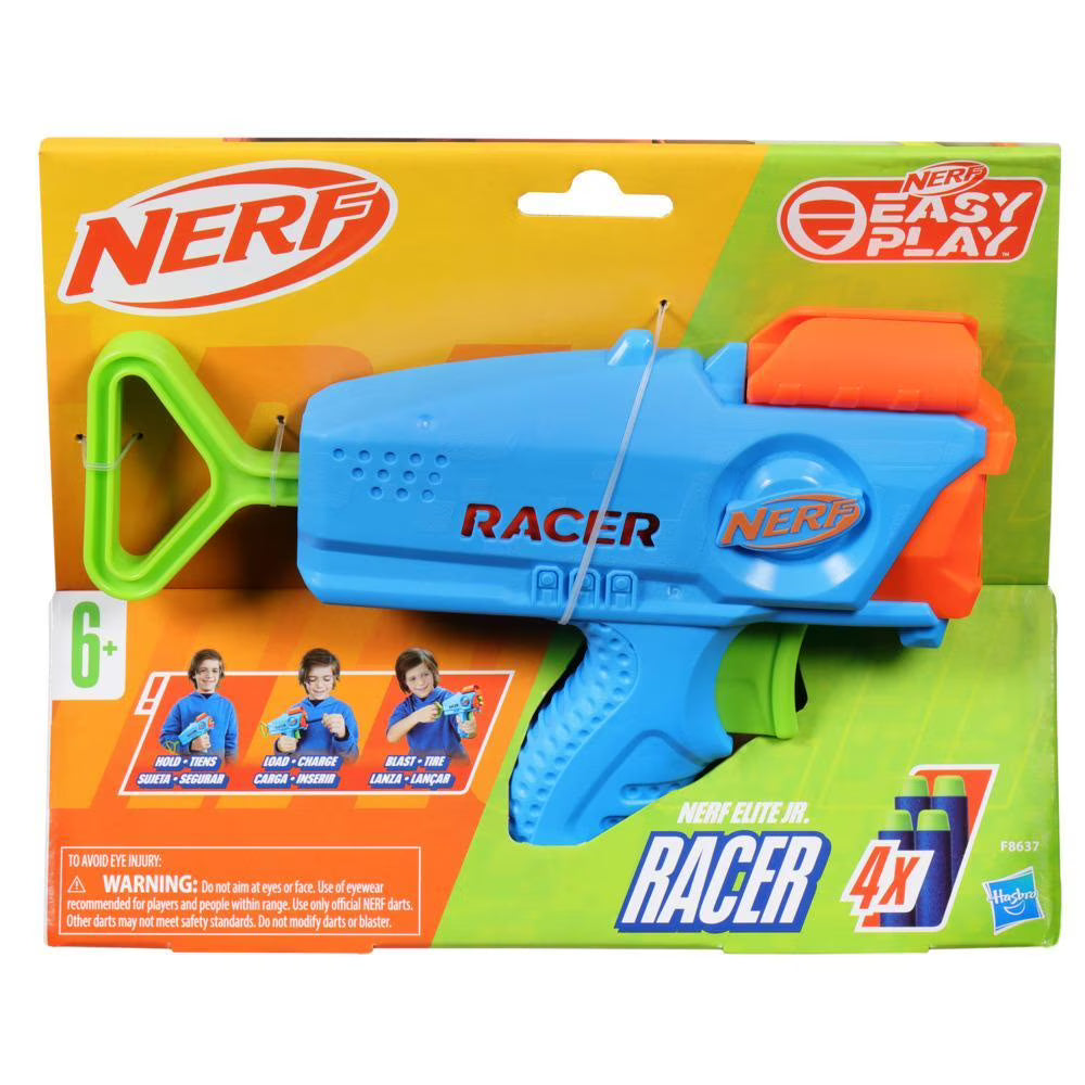 🚀 NERF Elite Junior Racer Easy Play Dart Blaster – Perfect for Young Action Heroes!
